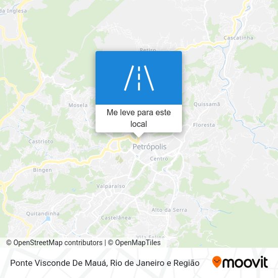 Ponte Visconde De Mauá mapa