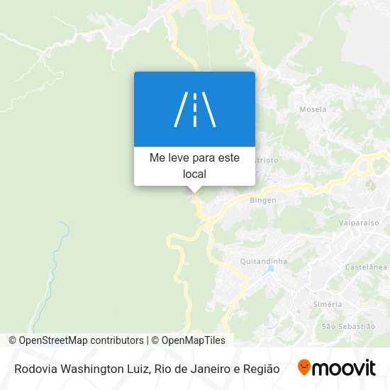 Rodovia Washington Luiz mapa