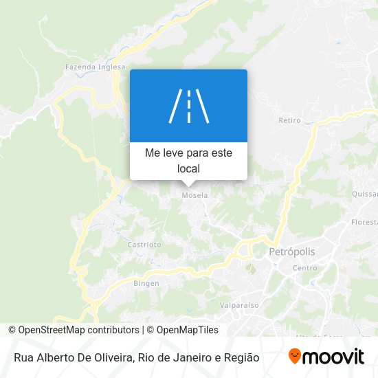 Rua Alberto De Oliveira mapa