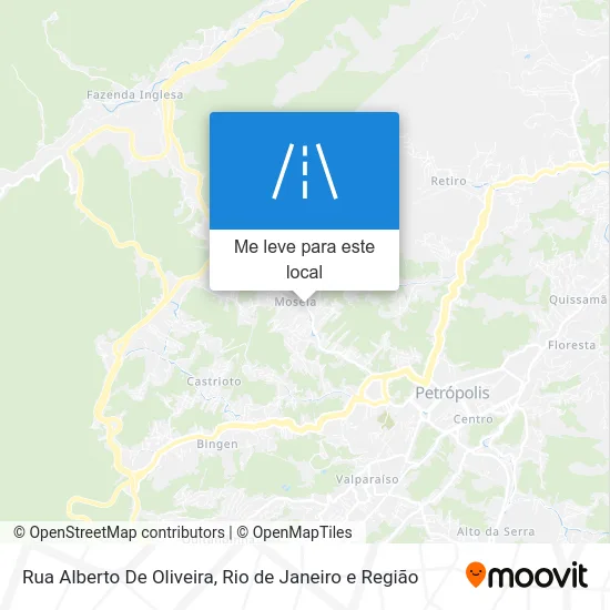 Rua Alberto De Oliveira mapa
