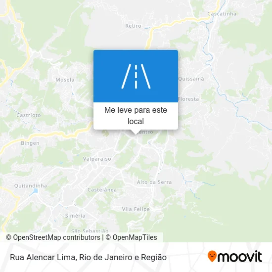 Rua Alencar Lima mapa