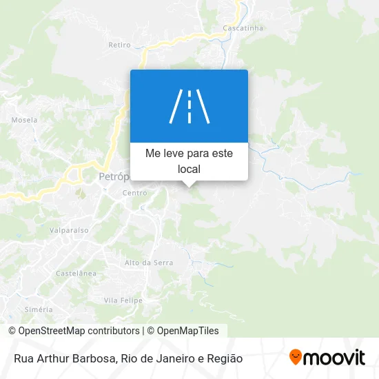 Rua Arthur Barbosa mapa