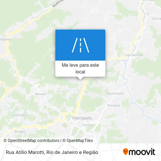 Rua Atílio Marotti mapa