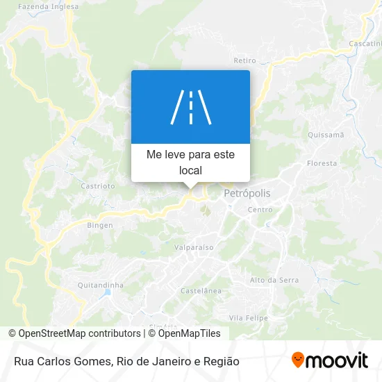 Rua Carlos Gomes mapa