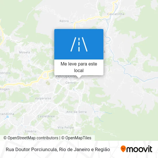 Rua Doutor Porciuncula mapa