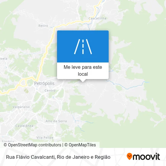 Rua Flávio Cavalcanti mapa