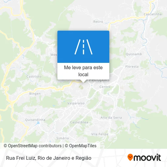 Rua Frei Luiz mapa