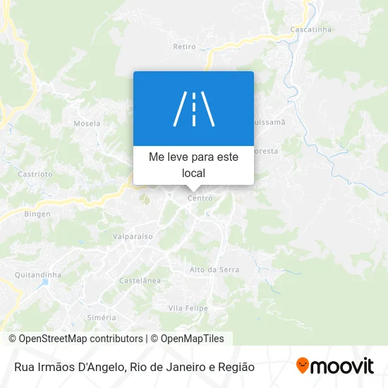 Rua Irmãos D'Angelo mapa