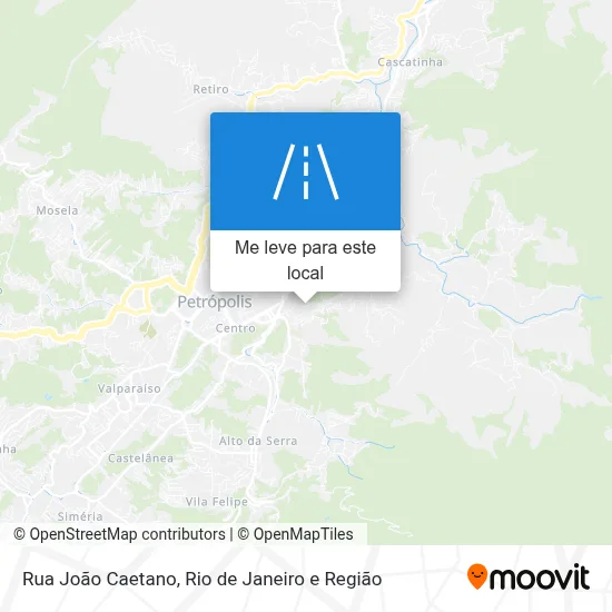 Rua João Caetano mapa