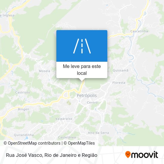 Rua José Vasco mapa