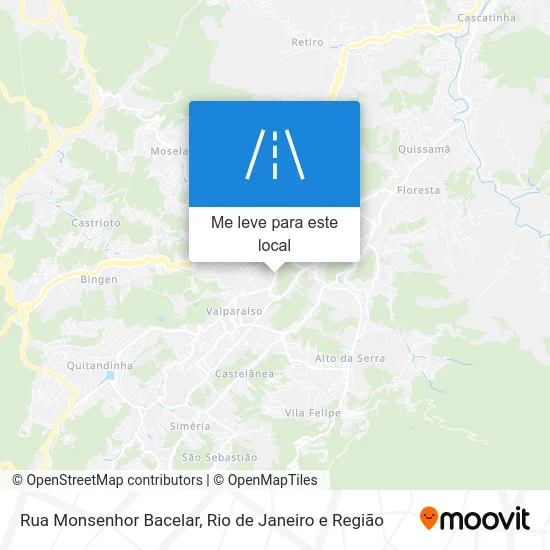 Rua Monsenhor Bacelar mapa
