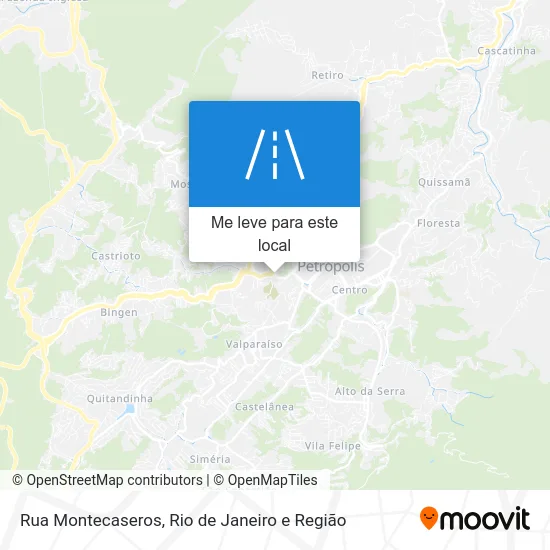 Rua Montecaseros mapa