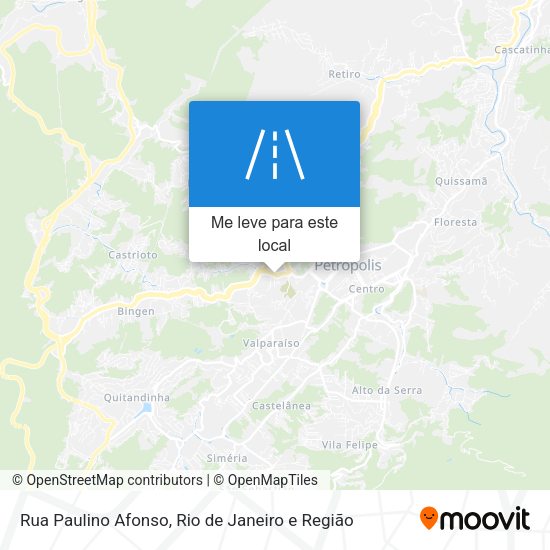 Rua Paulino Afonso mapa