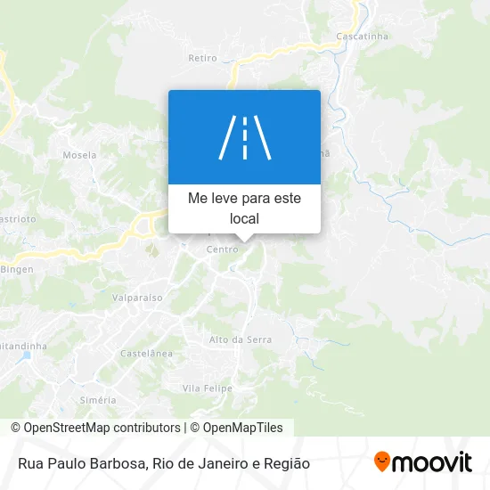 Rua Paulo Barbosa mapa