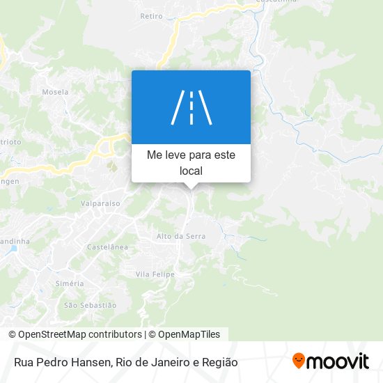 Rua Pedro Hansen mapa