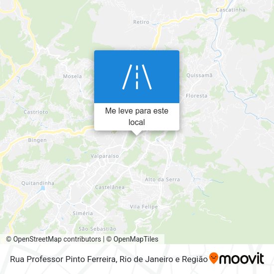 Rua Professor Pinto Ferreira mapa