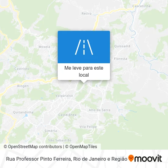 Rua Professor Pinto Ferreira mapa