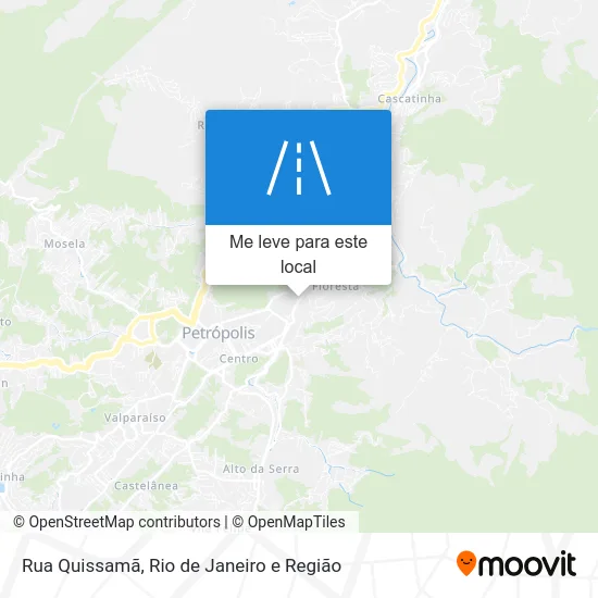 Rua Quissamã mapa