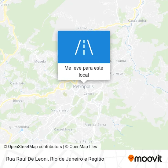 Rua Raul De Leoni mapa