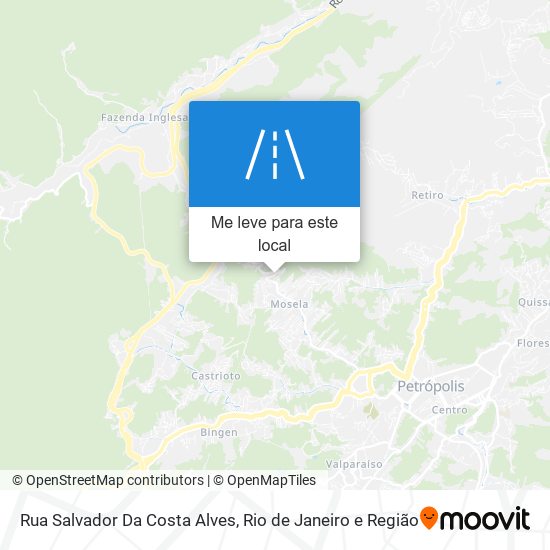 Rua Salvador Da Costa Alves mapa