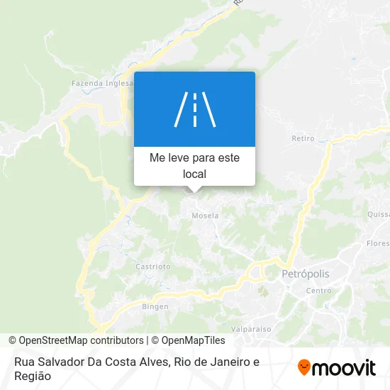Rua Salvador Da Costa Alves mapa