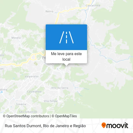 Rua Santos Dumont mapa