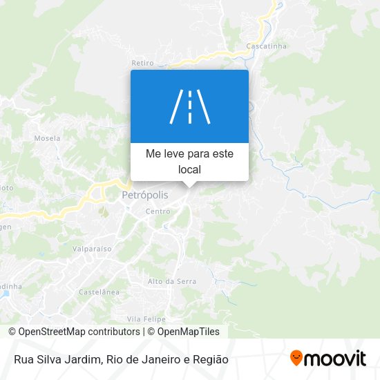 Rua Silva Jardim mapa