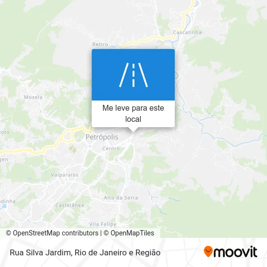 Rua Silva Jardim mapa