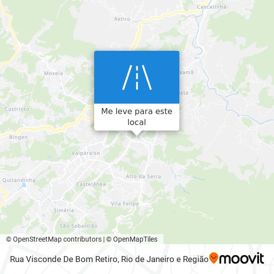 Rua Visconde De Bom Retiro mapa