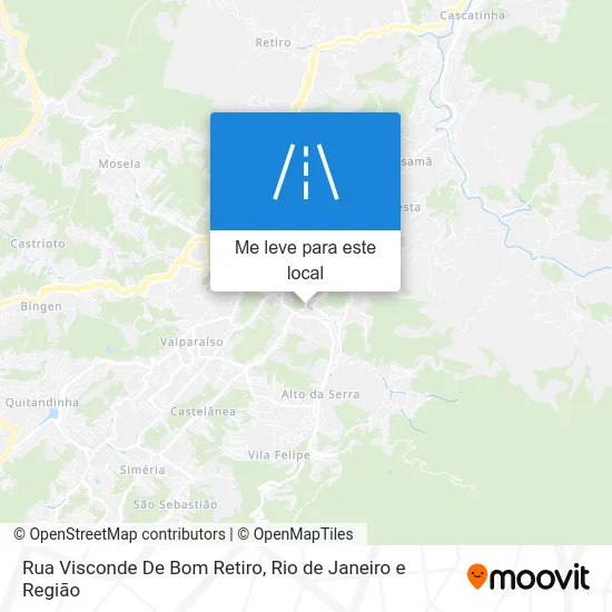 Rua Visconde De Bom Retiro mapa