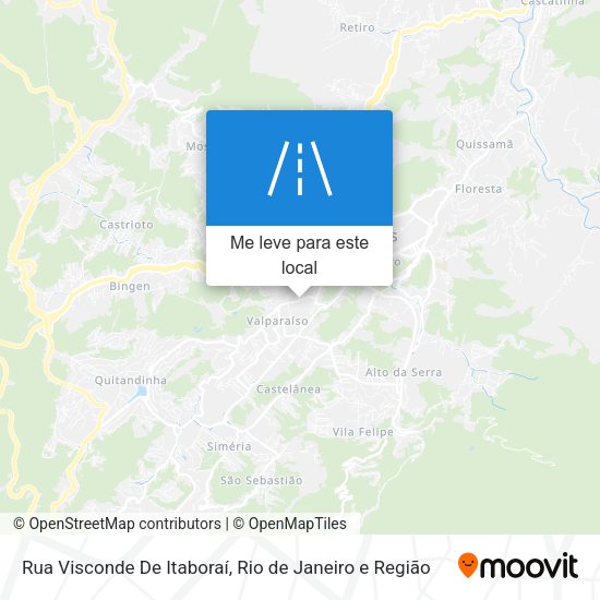 Rua Visconde De Itaboraí mapa