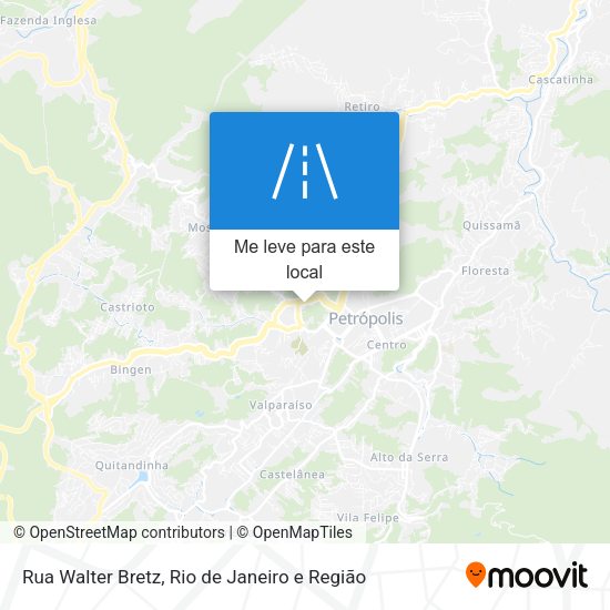 Rua Walter Bretz mapa