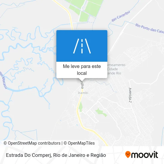 Estrada Do Comperj mapa