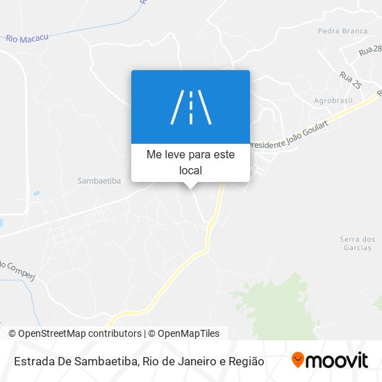 Estrada De Sambaetiba mapa
