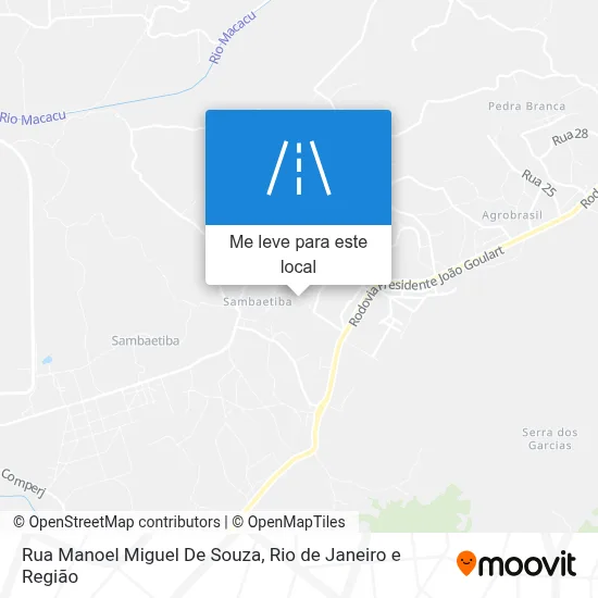Rua Manoel Miguel De Souza mapa