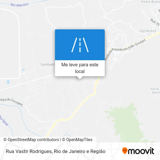 Rua Vastir Rodrigues mapa