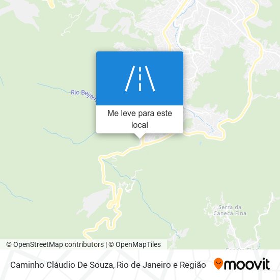 Caminho Cláudio De Souza mapa