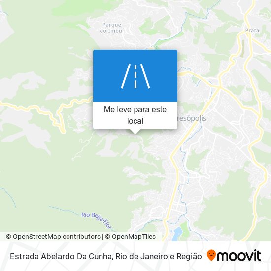 Estrada Abelardo Da Cunha mapa