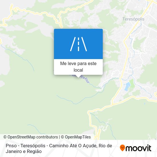 Pnso - Teresópolis - Caminho Até O Açude mapa