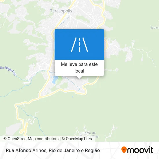 Rua Afonso Arinos mapa