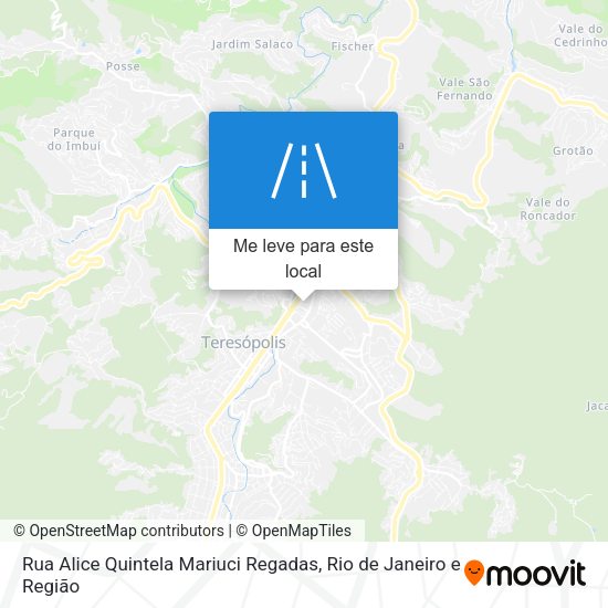 Rua Alice Quintela Mariuci Regadas mapa