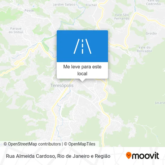 Rua Almeida Cardoso mapa