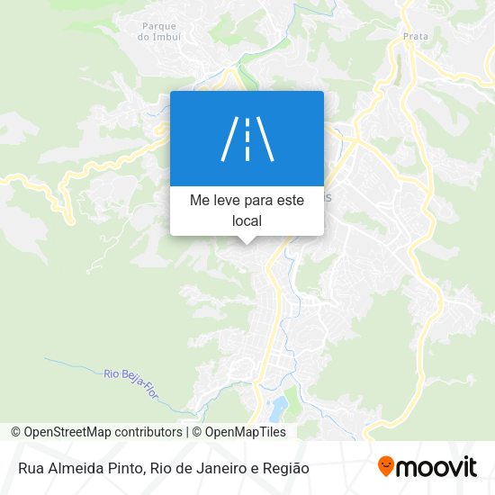 Rua Almeida Pinto mapa