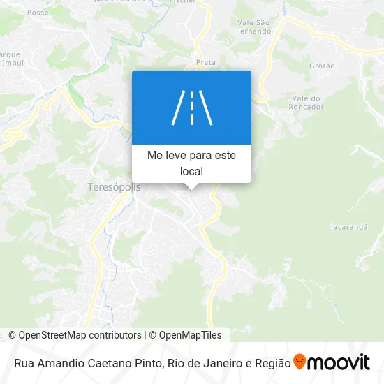 Rua Amandio Caetano Pinto mapa