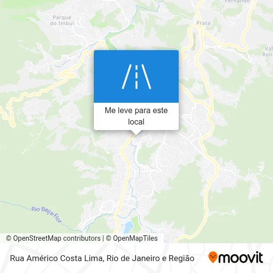 Rua Américo Costa Lima mapa