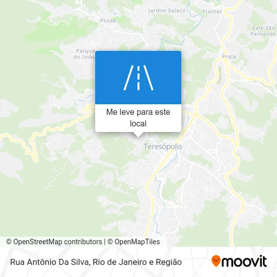 Rua Antônio Da Silva mapa