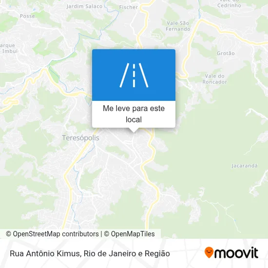 Rua Antônio Kimus mapa