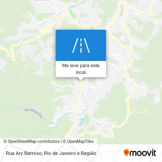 Rua Ary Barroso mapa