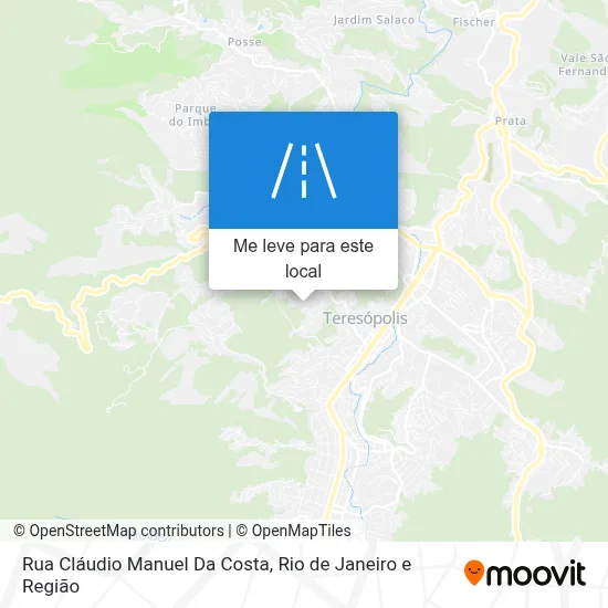 Rua Cláudio Manuel Da Costa mapa