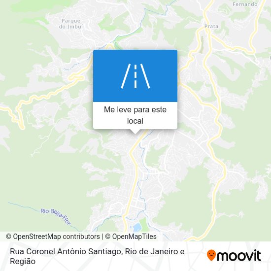 Rua Coronel Antônio Santiago mapa